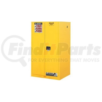 896000 by JUSTRITE - Justrite Flammable Cabinet With Manual Close Double Door 60 Gallon