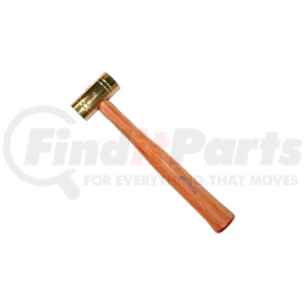 KTI-71714 by K-TOOL INTERNATIONAL - 16 oz. Brass hammer with Wooden Handle