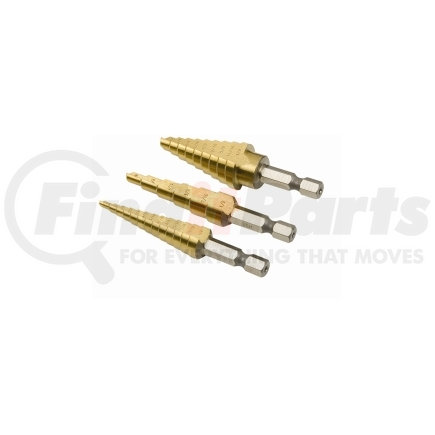 16503 by TITAN - Step Drill Bit Set, 3 pc