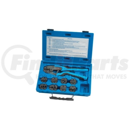 18980 by SG TOOL AID - Quick Change Ratcheting Terminal Crimping Kit with 9 Die Sets