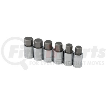 16156 by TITAN - 6 Piece 1/2" Drive SAE Large Hex Bit Socket Set