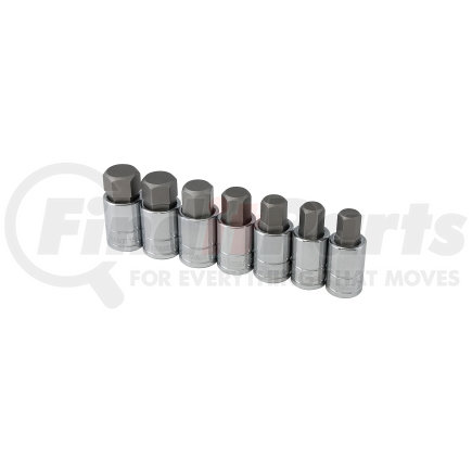 16157 by TITAN - 7 Piece 1/2" Drive Metric Large Hex Bit Socket Set