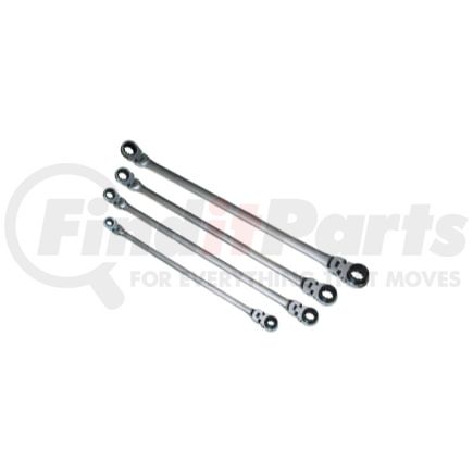 ex-pffgbxz-4pc by MOUNTAIN - 4 Piece SAE Double Box Universal Spline Ratcheting Wrench Set
