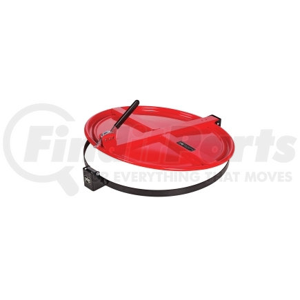 DRM659-RD by NEW PIG CORPORATION - Storage Drum Lid - Latching, Red, For 55 gal. Steel Drums, Bolt-Ring