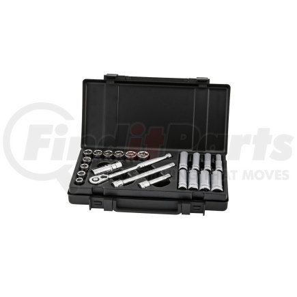 68201 by TITAN - 22 Piece Metric 3/8" Drive Socket Set