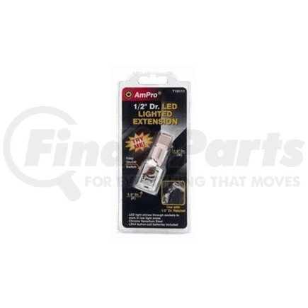 Ampro Tools T19111 1/2" Drive, 1/2" F X 1/2" in M, LED Lighted Extension