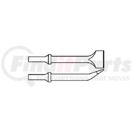 A922 by AJAX TOOLS - Angle Chisel 1-3/8" Width 7" Length