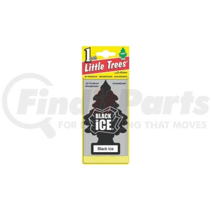 U1P-10155 by CAR FRESHENER - Little Tree Car Freshener, Black Ice, One per Pack