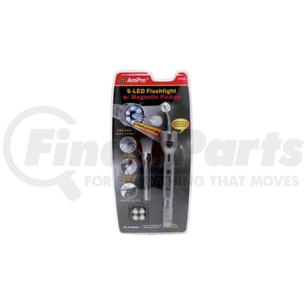 Ampro Tools T19703 6 LED Flashlight with Magnetic Pick-Up - Clampack
