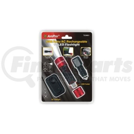 Ampro Tools T23951 USB/Auto/AC Recharg Flashlight