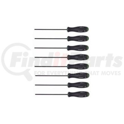 75534 by BONDHUS CORP. - Torx Screwdriver Set, 8 Piece, T9 to T40, ProHold Tip