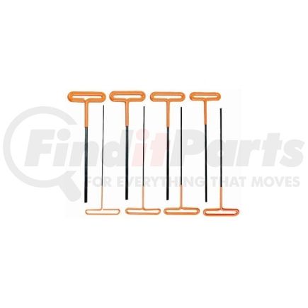 Ampro Tools T22863 8pc T-Bar Hex Key Set