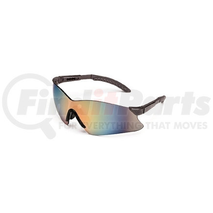 14GB83 by GATEWAY SAFETY - Safety Glasses, Hawk, Gray Lens, Black Frame, Rimless One-Piece Winged Design