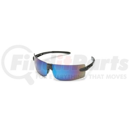 17GB0M by GATEWAY SAFETY - Safety Glasses, Odyssey, Clear Mirror Lens, Black Frame, SoftFlex Nosepiece, PolySquare Design
