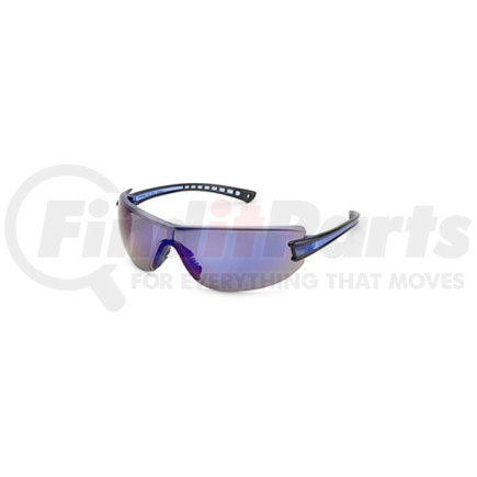 19GB9M by GATEWAY SAFETY - Safety Glasses, Luminary, Wraparound Blue Mirror Anti-Scratch Lens, Black Temples, Lightweight