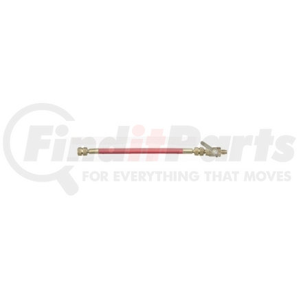 6087 by FJC, INC. - Air Conditioning Manual Shut Off Valve, for R12, 12" Red Hose with Valve