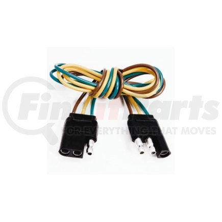 2503F by THE BEST CONNECTION - 3-Way Flat Molded FM/M Trailer Connector 1 Pc