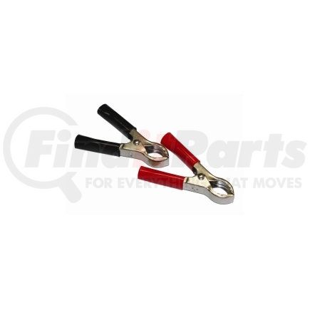 254F by THE BEST CONNECTION - 50 Amp Clamps w/ Vinyl Handles Red/Black 1 Set