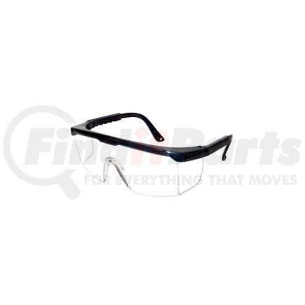 49GB79 by GATEWAY SAFETY - Safety Glasses, Strobe, Clear Anti-Fog Lens, Black Frame, Adjustable Temples, Molded-In Sideshields