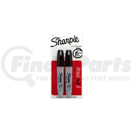 38262PP by SHARPIE - 2 Count Black Chisel Tip Permanent Marker
