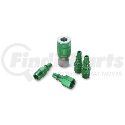 A71456B by LEGACY MFG. CO. - ColorConnex« Type B 5-pc 1/4" Green Coupler & Plug Kit