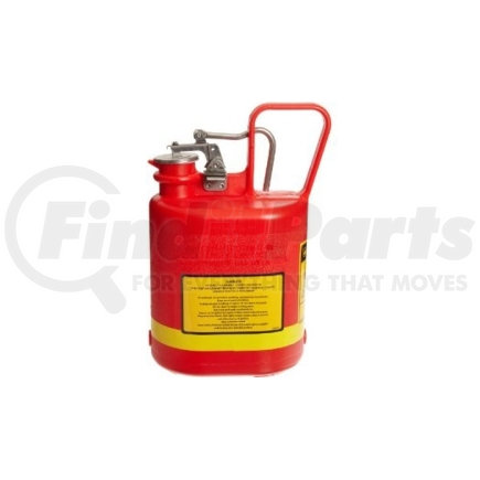14160 by JUSTRITE - Gas Can, Safety, 1 Gallon, Plastic