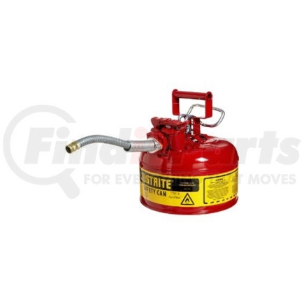 7210120 by JUSTRITE - Justrite&#174; Type II Safety Can - 1 Gallon with 5/8" Hose, 7210120