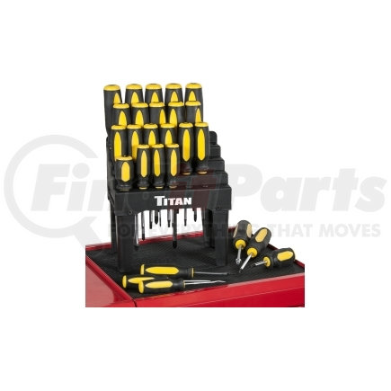 17203 by TITAN - 26 Pc. Screwdriver Set with Rack