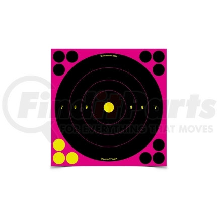 34828 by BIRCHWOOD CASEY - Shoot•N•C® 8" Pink Bull's Eye Targets, Pack of 30