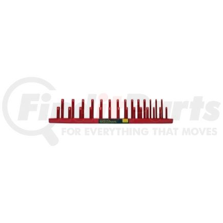 KTI72473 by K-TOOL INTERNATIONAL - 1/2" Drive SAE Socket Holder, Red