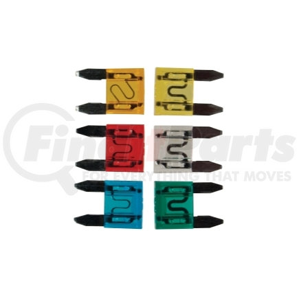 2474H by THE BEST CONNECTION - 6 Piece 5 thru 30 Amp Mini Fuse Kit