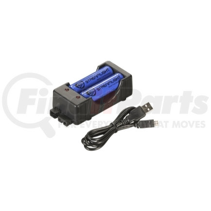 22010 by STREAMLIGHT - 18650 USB Charger Kit with Two 18650 Batteries