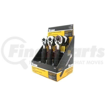 12071-6 by TITAN - 6 Piece Dual-Head Stubby Adjustable Ratchet Counter Display