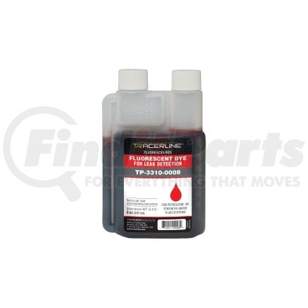 TP-3310-0008 by TRACER PRODUCTS - 8 oz. (237 ml) Bottle Synthetic or Petroleum-Based Fluid Dye - Glows RED