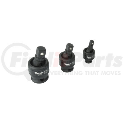 40160 by TITAN - 3 Piece Impact Socket Universal Joint Set