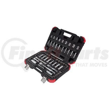 Sunex Tools 3879 79 Pc Chrome Socket Set, 1/4", 3/8" Dr.