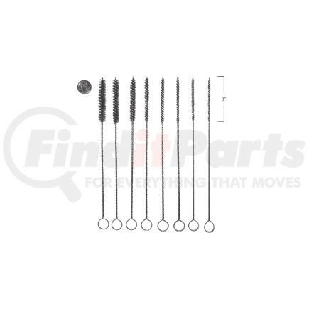 8087 by INNOVATIVE PRODUCTS OF AMERICA - Micro Bore and Valve-Guide Brush Set (Stainless Steel)