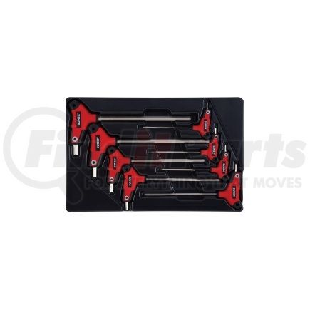 9858M by SUNEX TOOLS - 8 pc. T Handle, Hex, Metric Hex Key Set