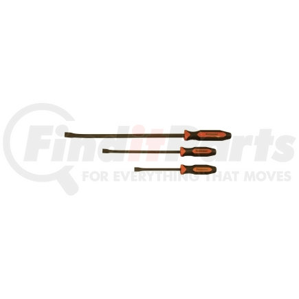 14071OR by MAYHEW TOOLS - 3 Pc. Dominator Curved Pry Bar Set, Orange