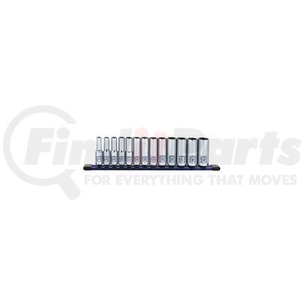 Sunex Tools 38101D 13 Pc. 3/8" Dr Deep Socket Set-MM 12pt Rail