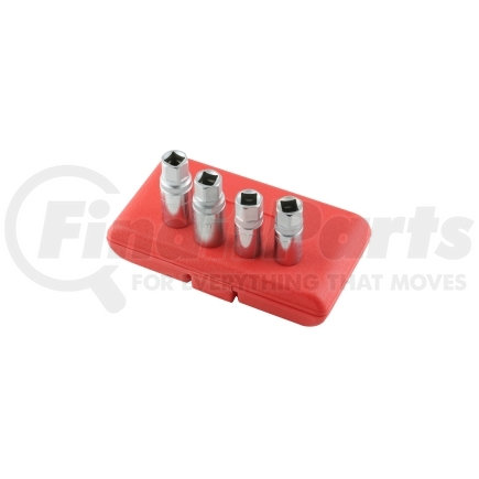 KTI-23900 by K-TOOL INTERNATIONAL - 4 Piece 1/2" Drive Metric Stud Remover Set