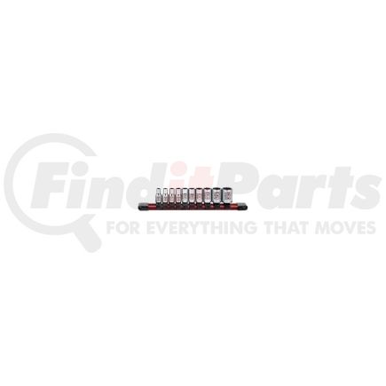 Sunex Tools 18000C 10 Pc. 1/4" Dr Standard Socket Set- SAE 12pt Rail