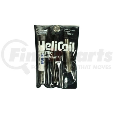 5546-14 by HELI-COIL - Thread Repair Kit - M14x2, with Tap, Installation Tool, 6 Inserts, 37/64" Drill Bit