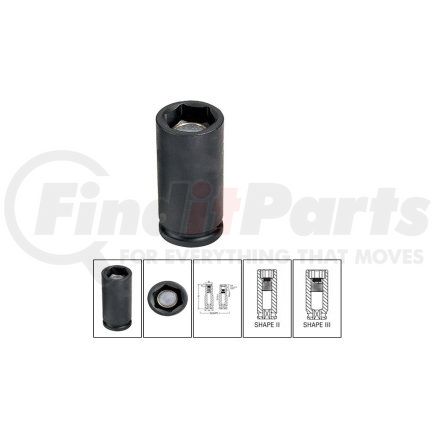 1010MDG by GREY PNEUMATIC - 3/8" Drive x 10mm Magnetic Deep Impact Socket