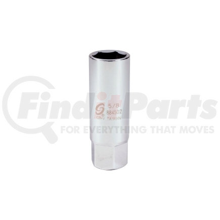 884502 by SUNEX TOOLS - 3/8" Dr. 5/8" Spark Plug Socket - 2-1/2" Long