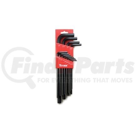 12718 by TITAN - 13 pc SAE Long Arm Hex Key Set