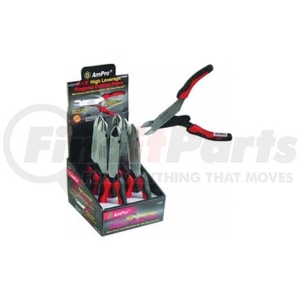Ampro Tools T19243 Diagonal Cutting Plier, High Leverage, 8 1/2 inch