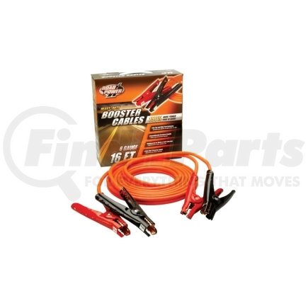 08566 by COLEMAN CABLE PRODUCTS - Heavy Duty Battery Booster Cables, 16 Foot, 6 Gauge, with Polar-Glo Amp Clamps