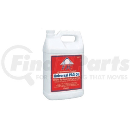 2481 by FJC, INC. - PAG Oil, Universal Refrigerant Oil, with Leak Detection Dye, for R12 or R134a, Gallon Bottle