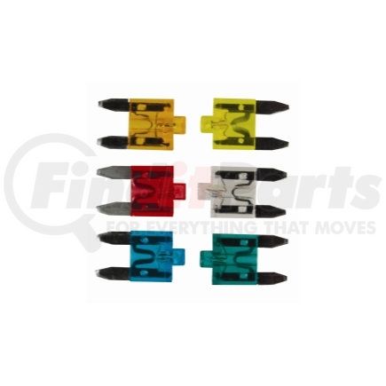 11-1004 by THE BEST CONNECTION - 25 AMP Clear Smart Glow Mini Fuse 2 Pcs